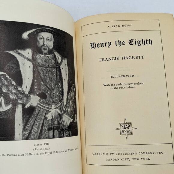 Henry The Eighth By Francis Hackett Illustrated Biography Star Book Vintage 1931 - Picture 1 of 16